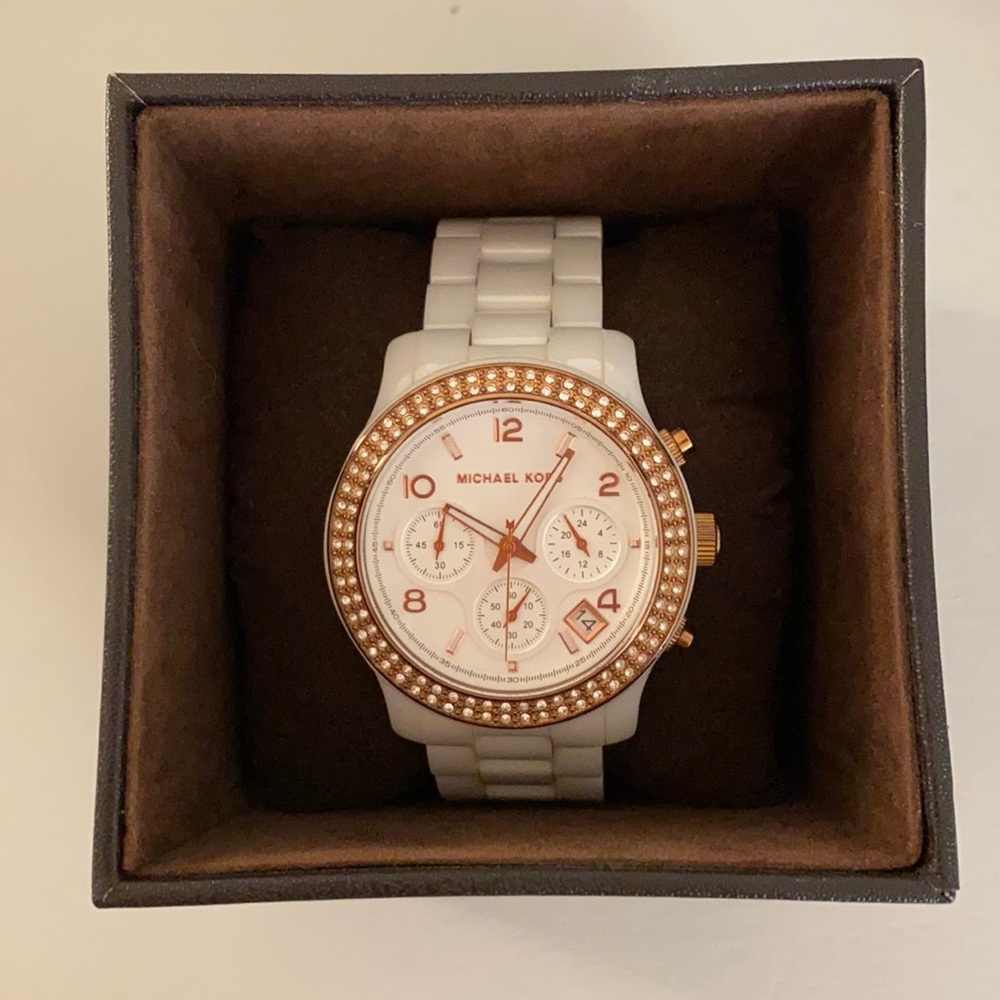 Michael Kors White Ceramic Watch